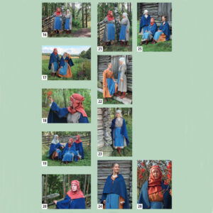 Postikorttilajitelma Ravattulan puku