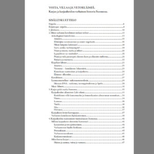 Voita, villaa ja vetoeläimiä. Sisällys 1