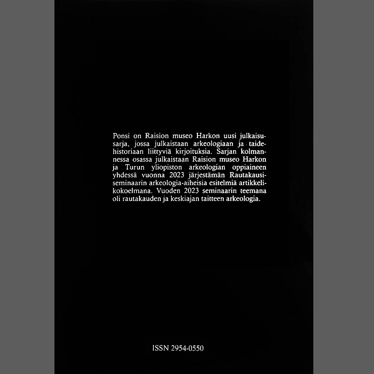 Ponsi 3 - arkeologisia tutkimuksia takasivu