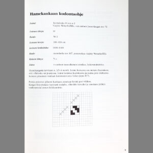 Perniön muinaispuku valmistusohjeet vihko esimerkkisivu