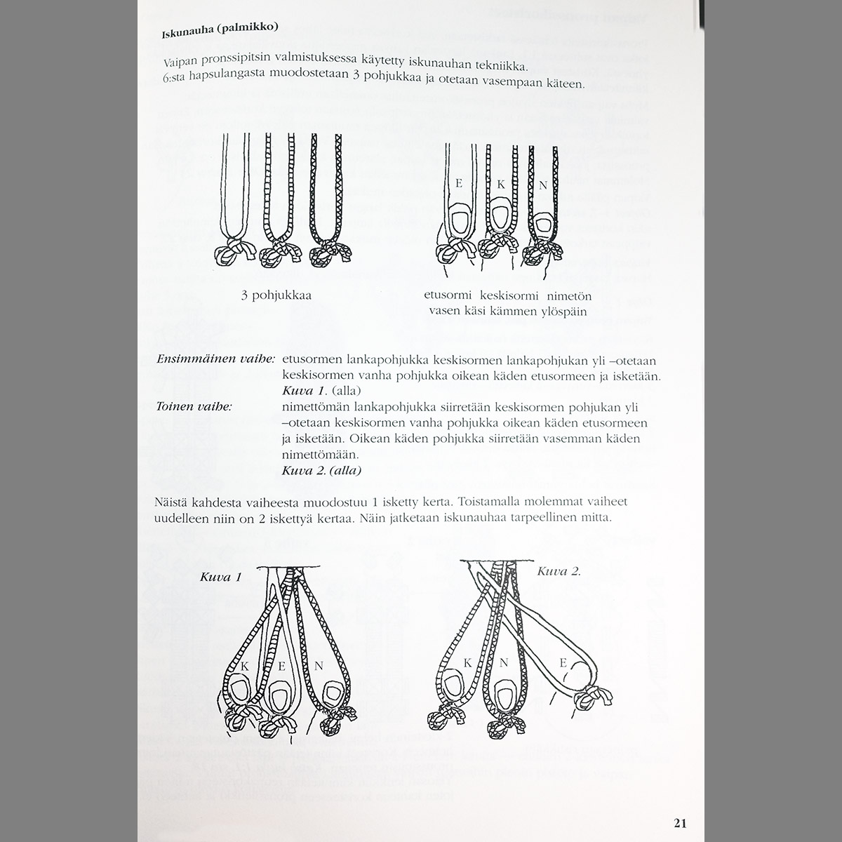 Perniön muinaispuku valmistusohjeet vihko esimerkkisivu