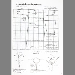 Perniön muinaispuku valmistusohjeet vihko esimerkkisivu