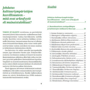Muinaistulokkaat Suomen kasvistossa johdanto ja sisällys 1