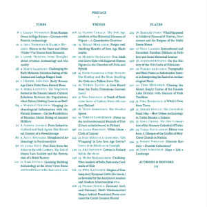 Times, things & places : 36 essays for Jussi-Pekka Taavitsainen SISÄLLYS
