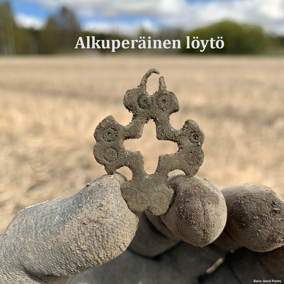 Uskelan aukkoristi. Alkuperäinen arkeologinen löytö